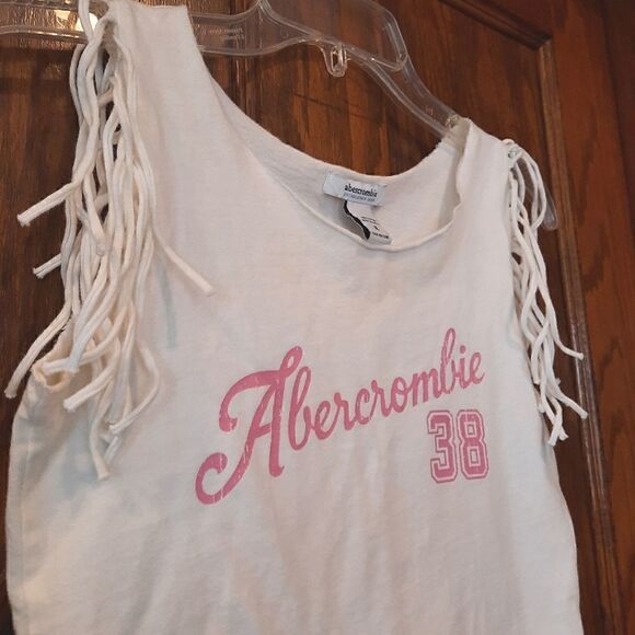 Abercrombie Vintage Tank Top with Fringe Cotton - Picture 1 of 11